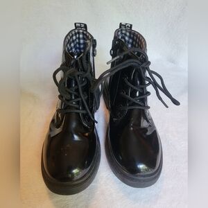 Girls Size 13 black combat boots